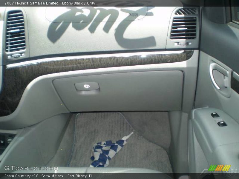 Ebony Black / Gray 2007 Hyundai Santa Fe Limited