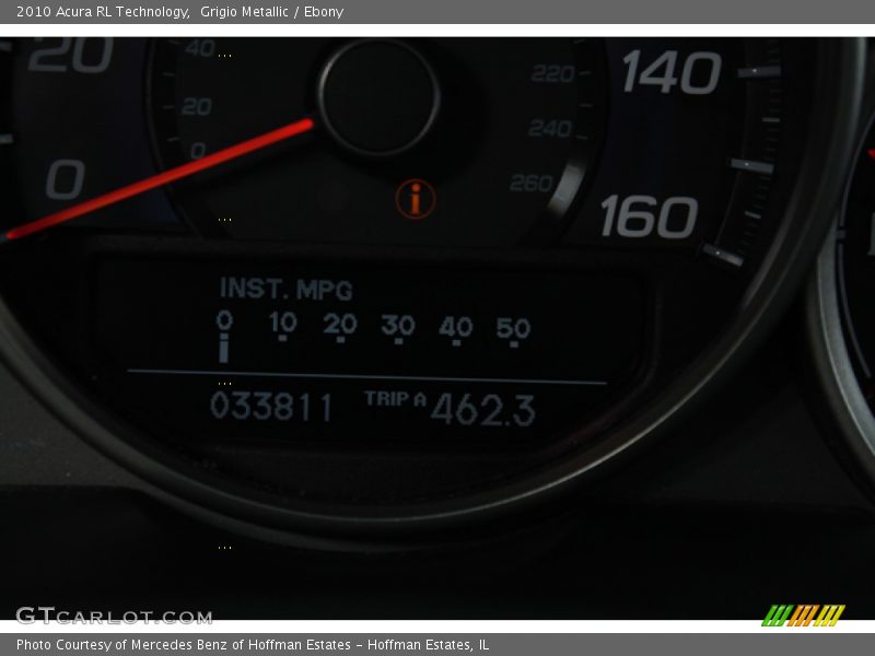 Grigio Metallic / Ebony 2010 Acura RL Technology