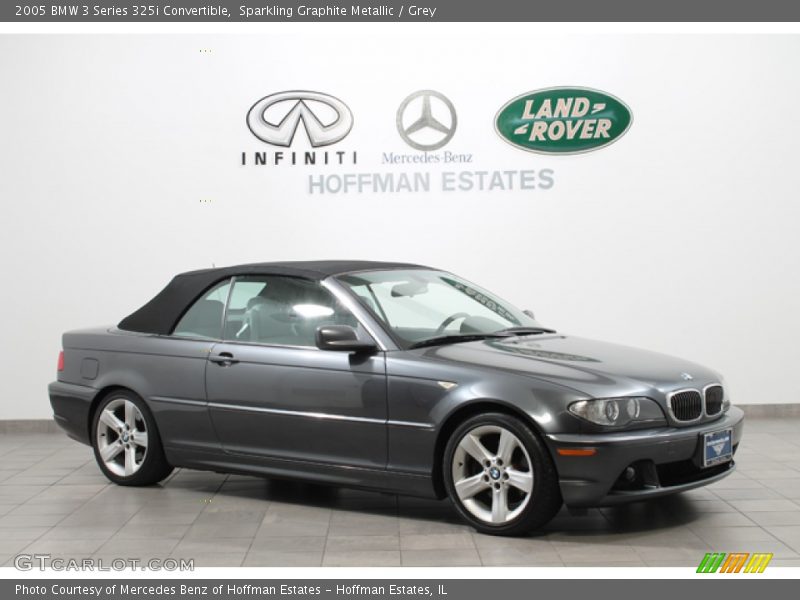 Sparkling Graphite Metallic / Grey 2005 BMW 3 Series 325i Convertible