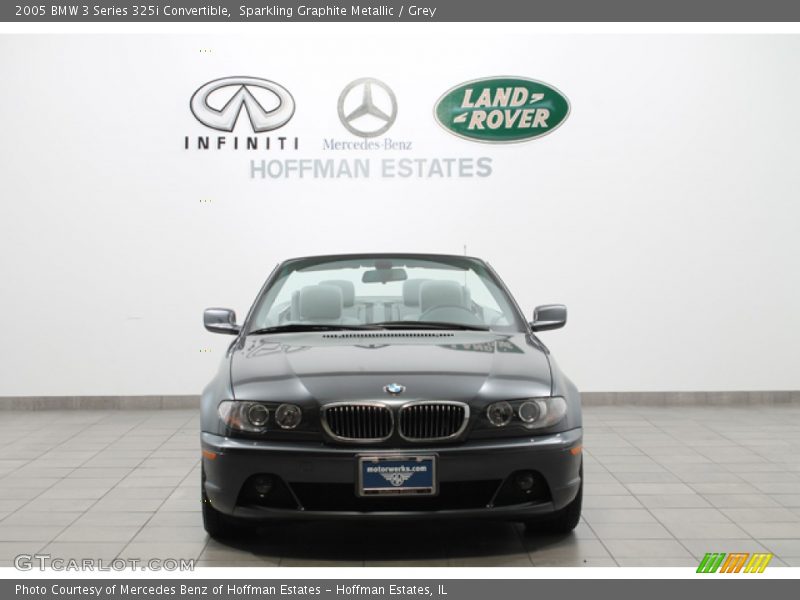 Sparkling Graphite Metallic / Grey 2005 BMW 3 Series 325i Convertible