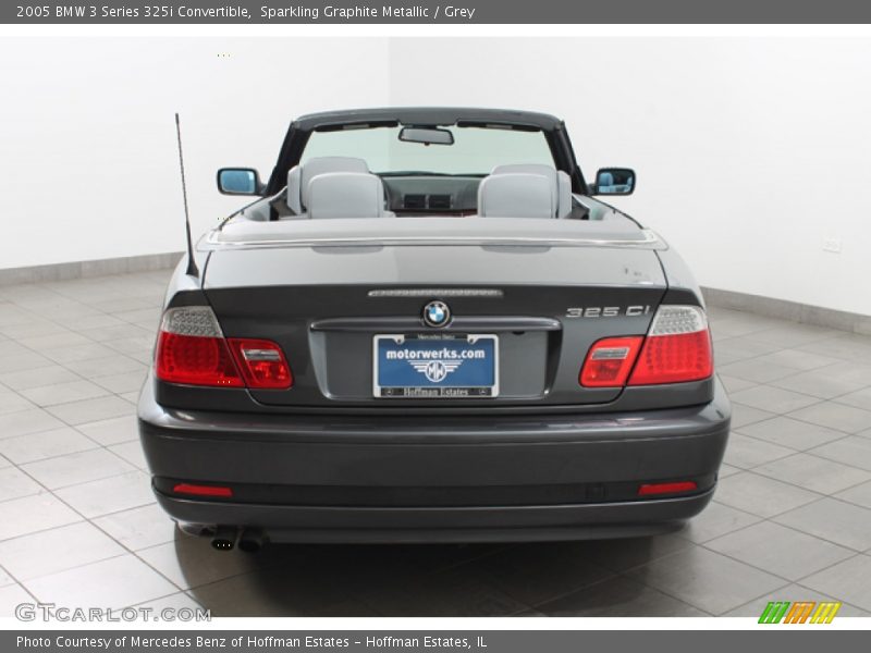 Sparkling Graphite Metallic / Grey 2005 BMW 3 Series 325i Convertible