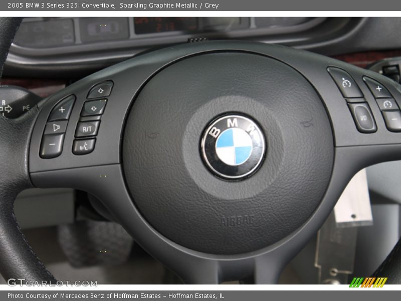 Sparkling Graphite Metallic / Grey 2005 BMW 3 Series 325i Convertible