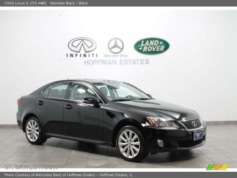 Obsidian Black / Black 2009 Lexus IS 250 AWD