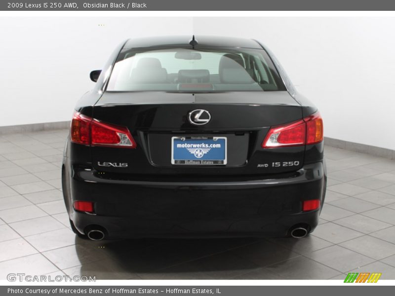 Obsidian Black / Black 2009 Lexus IS 250 AWD