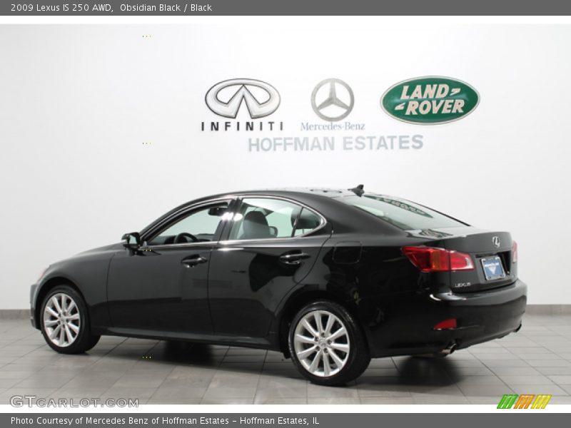 Obsidian Black / Black 2009 Lexus IS 250 AWD