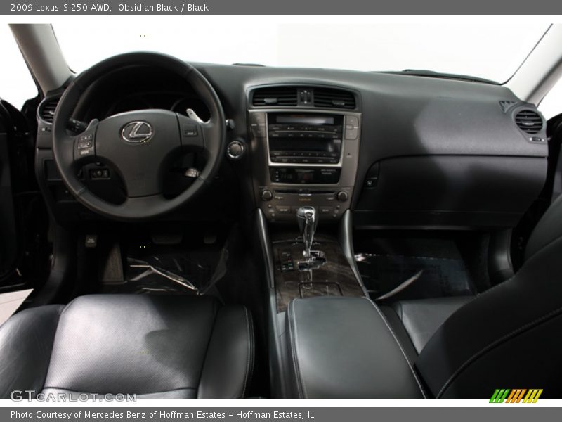 Obsidian Black / Black 2009 Lexus IS 250 AWD