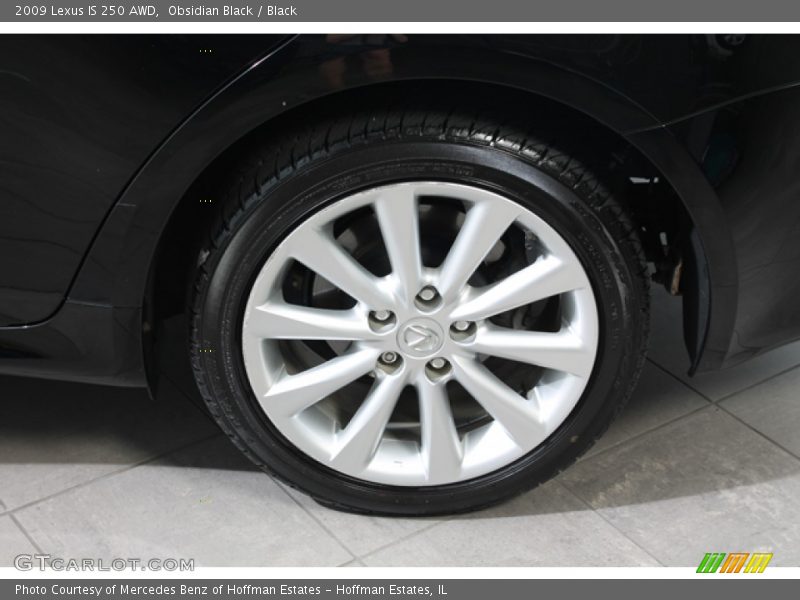 Obsidian Black / Black 2009 Lexus IS 250 AWD