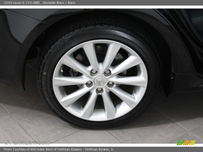 Obsidian Black / Black 2009 Lexus IS 250 AWD