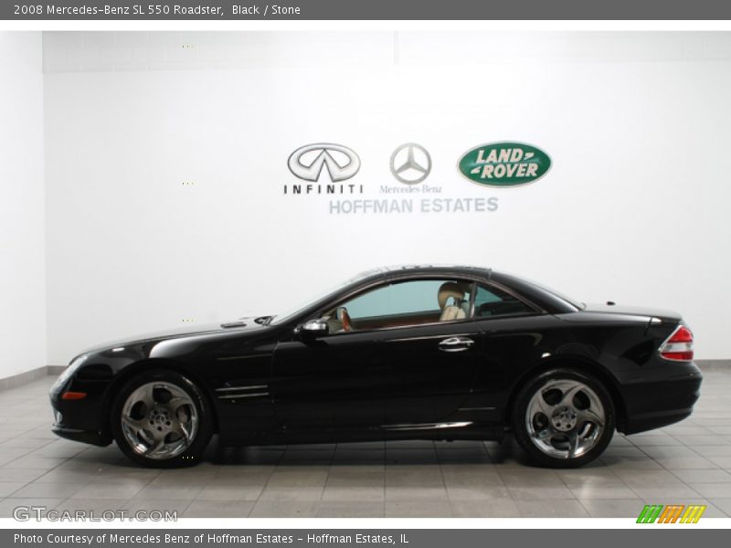 Black / Stone 2008 Mercedes-Benz SL 550 Roadster