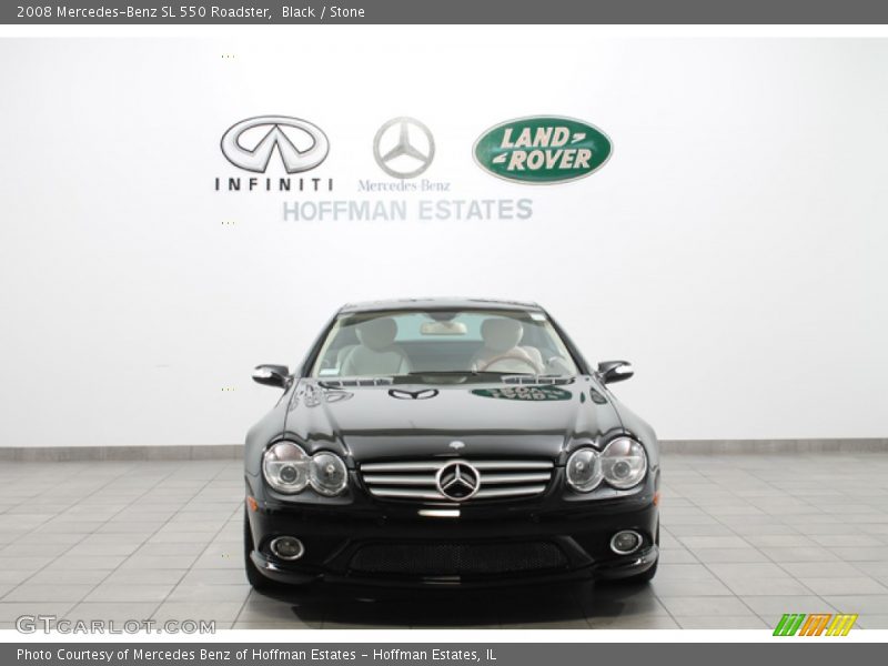 Black / Stone 2008 Mercedes-Benz SL 550 Roadster