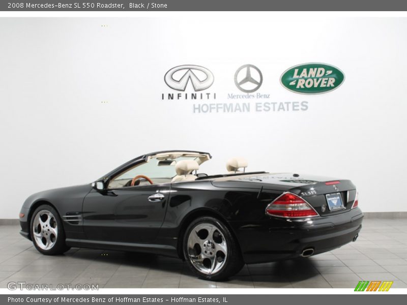 Black / Stone 2008 Mercedes-Benz SL 550 Roadster