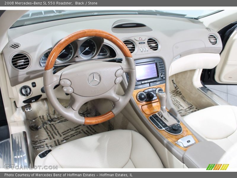 Black / Stone 2008 Mercedes-Benz SL 550 Roadster