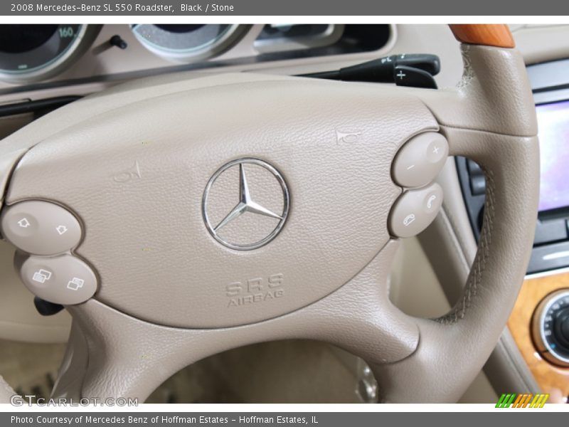 Black / Stone 2008 Mercedes-Benz SL 550 Roadster