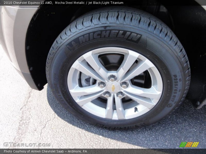 Mocha Steel Metallic / Jet Black/Light Titanium 2010 Chevrolet Equinox LS AWD