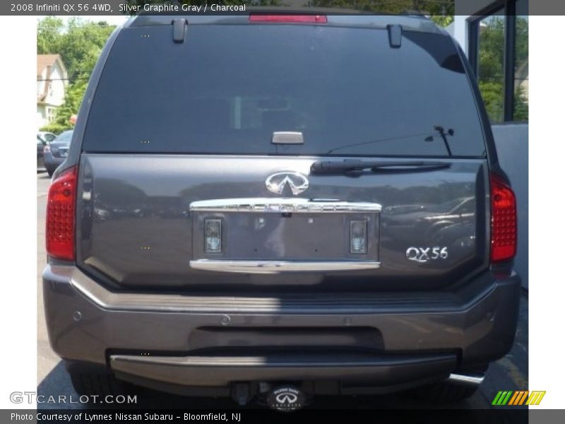 Silver Graphite Gray / Charcoal 2008 Infiniti QX 56 4WD