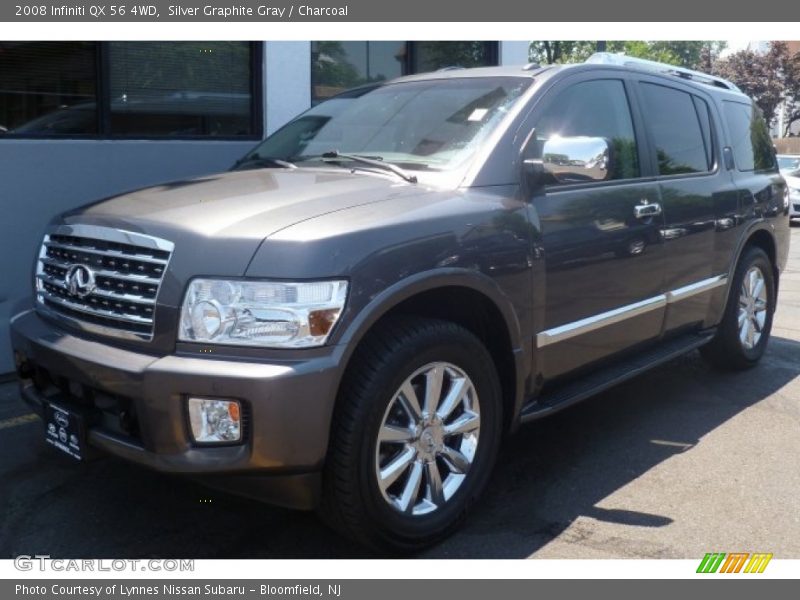 Silver Graphite Gray / Charcoal 2008 Infiniti QX 56 4WD