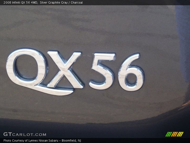 Silver Graphite Gray / Charcoal 2008 Infiniti QX 56 4WD