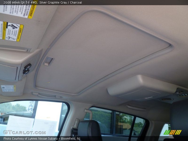 Silver Graphite Gray / Charcoal 2008 Infiniti QX 56 4WD