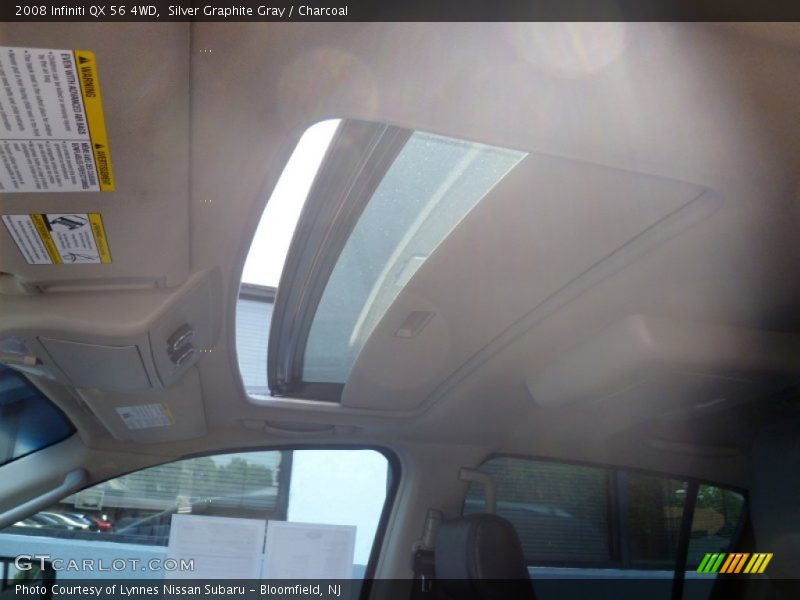 Silver Graphite Gray / Charcoal 2008 Infiniti QX 56 4WD