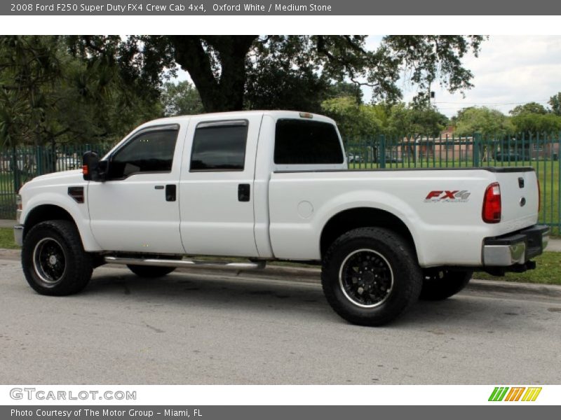 Oxford White / Medium Stone 2008 Ford F250 Super Duty FX4 Crew Cab 4x4