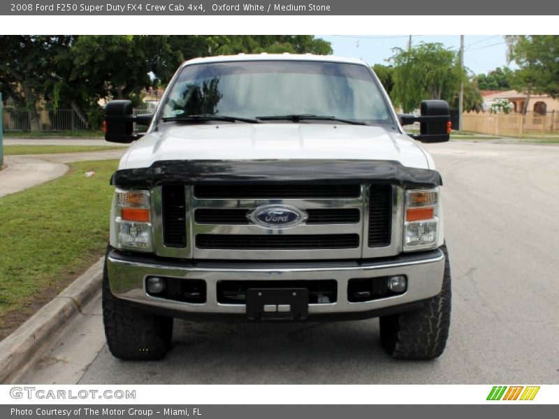 Oxford White / Medium Stone 2008 Ford F250 Super Duty FX4 Crew Cab 4x4