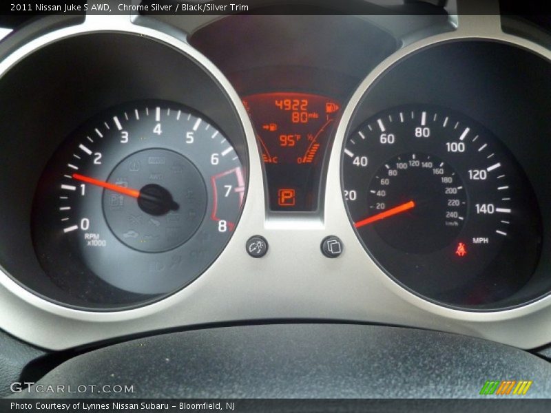 Chrome Silver / Black/Silver Trim 2011 Nissan Juke S AWD