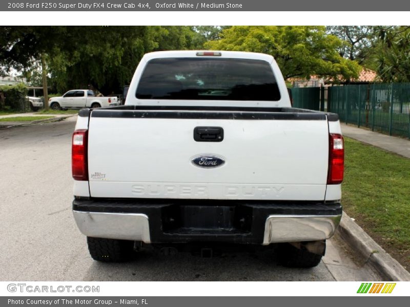Oxford White / Medium Stone 2008 Ford F250 Super Duty FX4 Crew Cab 4x4