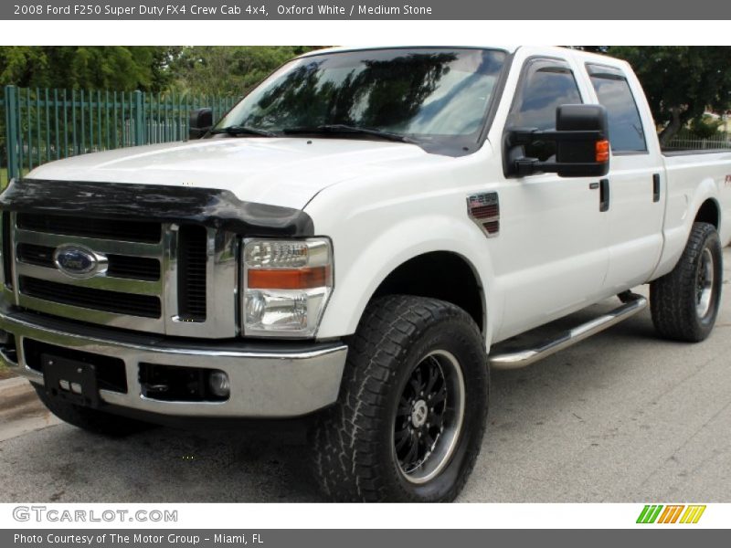 Oxford White / Medium Stone 2008 Ford F250 Super Duty FX4 Crew Cab 4x4
