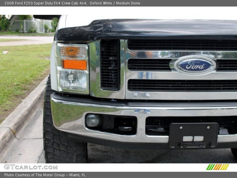 Oxford White / Medium Stone 2008 Ford F250 Super Duty FX4 Crew Cab 4x4