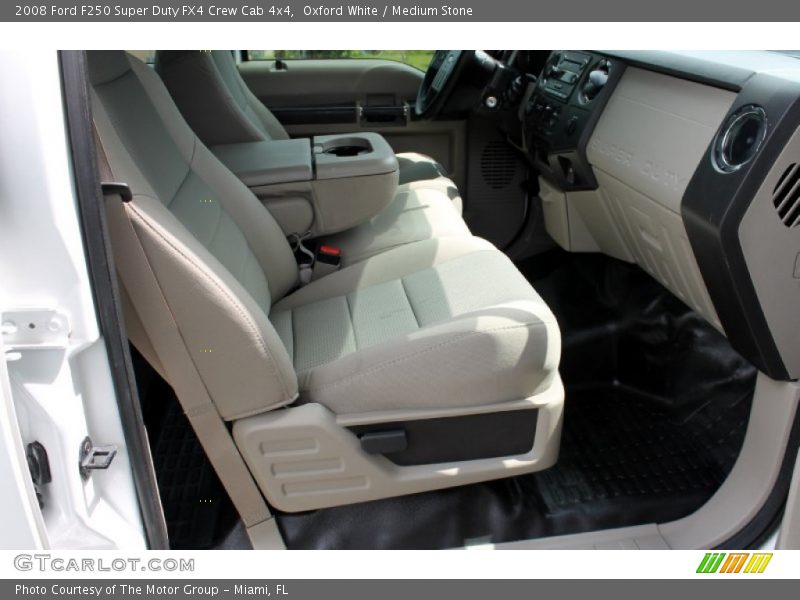 Oxford White / Medium Stone 2008 Ford F250 Super Duty FX4 Crew Cab 4x4