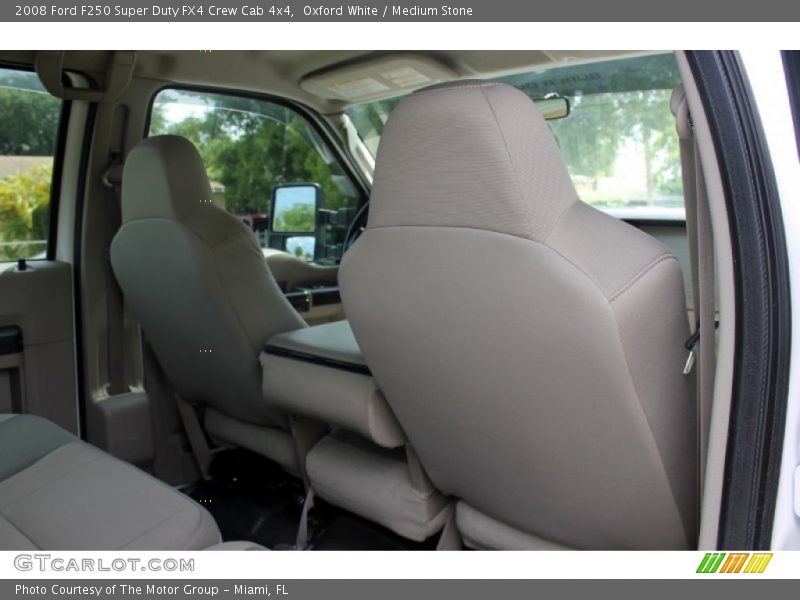 Oxford White / Medium Stone 2008 Ford F250 Super Duty FX4 Crew Cab 4x4