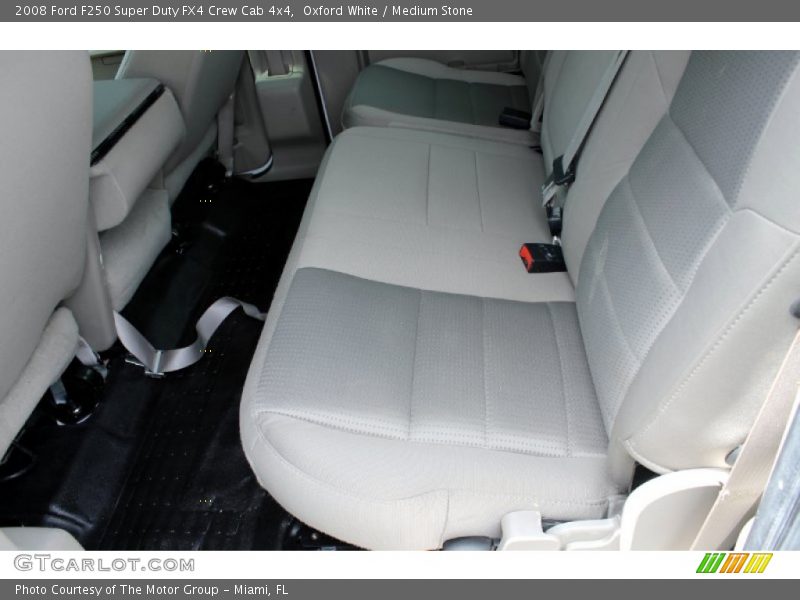 Oxford White / Medium Stone 2008 Ford F250 Super Duty FX4 Crew Cab 4x4