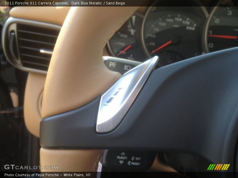 Dark Blue Metallic / Sand Beige 2011 Porsche 911 Carrera Cabriolet