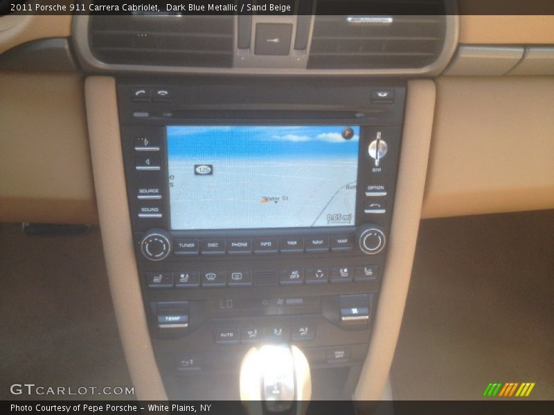 Dark Blue Metallic / Sand Beige 2011 Porsche 911 Carrera Cabriolet