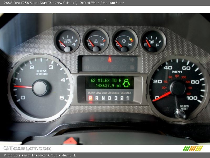 Oxford White / Medium Stone 2008 Ford F250 Super Duty FX4 Crew Cab 4x4