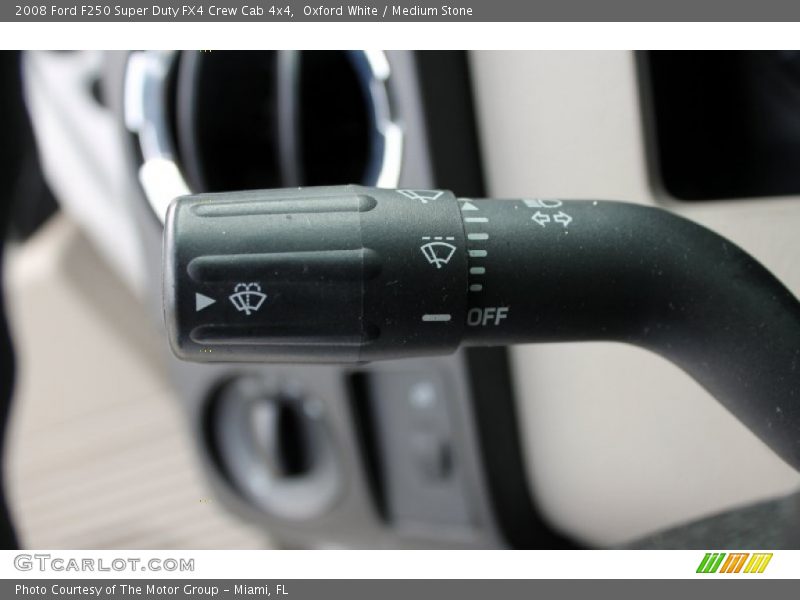 Oxford White / Medium Stone 2008 Ford F250 Super Duty FX4 Crew Cab 4x4