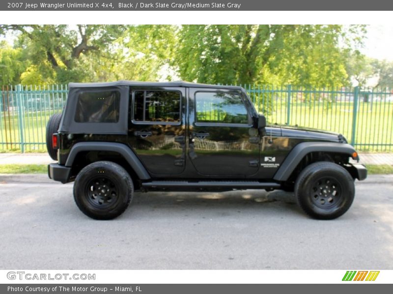 Black / Dark Slate Gray/Medium Slate Gray 2007 Jeep Wrangler Unlimited X 4x4