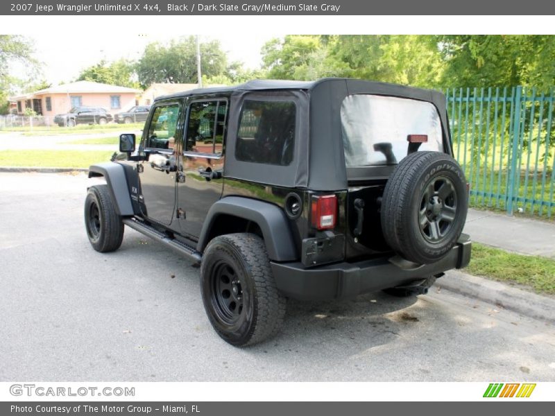 Black / Dark Slate Gray/Medium Slate Gray 2007 Jeep Wrangler Unlimited X 4x4
