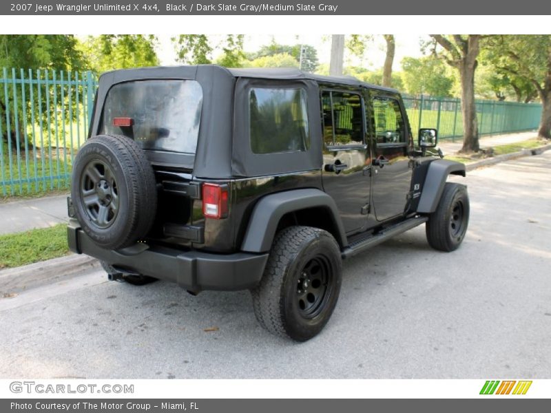 Black / Dark Slate Gray/Medium Slate Gray 2007 Jeep Wrangler Unlimited X 4x4