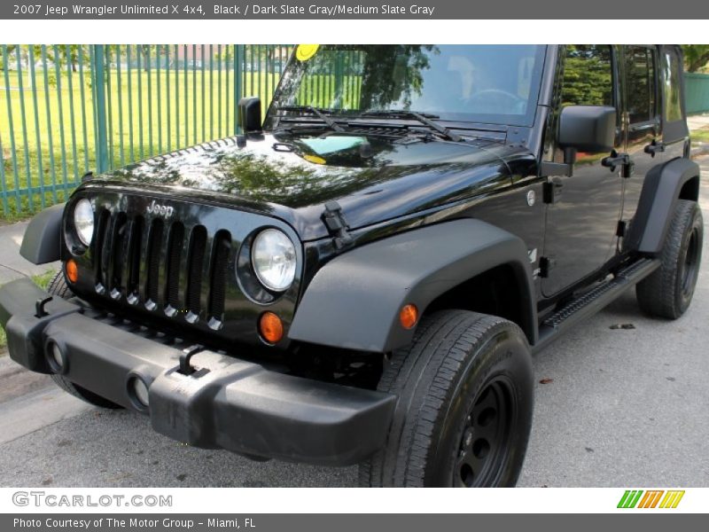 Black / Dark Slate Gray/Medium Slate Gray 2007 Jeep Wrangler Unlimited X 4x4