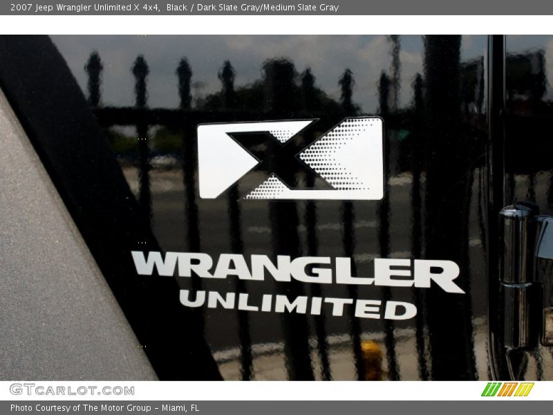 Black / Dark Slate Gray/Medium Slate Gray 2007 Jeep Wrangler Unlimited X 4x4