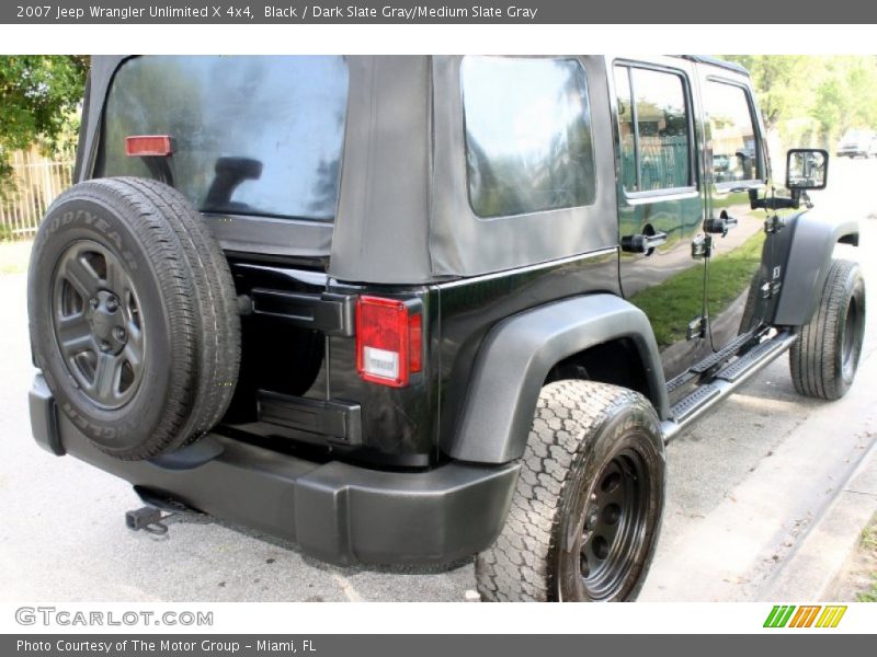 Black / Dark Slate Gray/Medium Slate Gray 2007 Jeep Wrangler Unlimited X 4x4