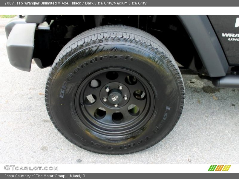 Black / Dark Slate Gray/Medium Slate Gray 2007 Jeep Wrangler Unlimited X 4x4