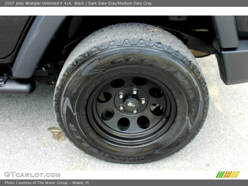 Black / Dark Slate Gray/Medium Slate Gray 2007 Jeep Wrangler Unlimited X 4x4