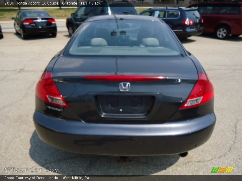 Graphite Pearl / Black 2006 Honda Accord EX Coupe