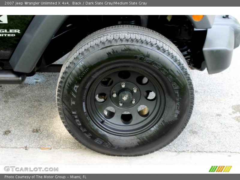 Black / Dark Slate Gray/Medium Slate Gray 2007 Jeep Wrangler Unlimited X 4x4