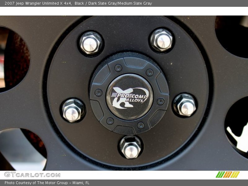 Black / Dark Slate Gray/Medium Slate Gray 2007 Jeep Wrangler Unlimited X 4x4