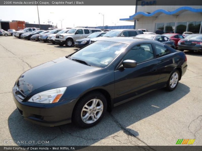 Graphite Pearl / Black 2006 Honda Accord EX Coupe