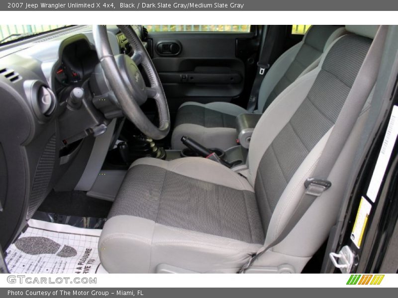Black / Dark Slate Gray/Medium Slate Gray 2007 Jeep Wrangler Unlimited X 4x4
