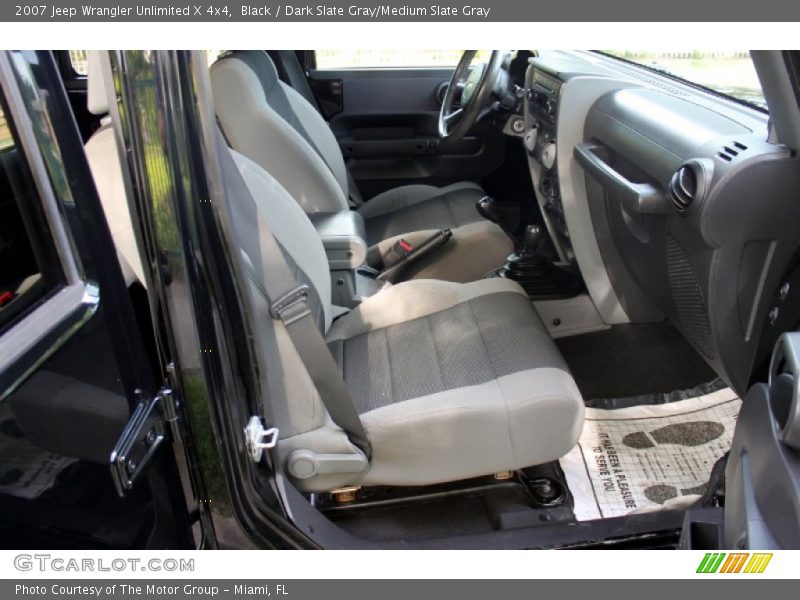 Black / Dark Slate Gray/Medium Slate Gray 2007 Jeep Wrangler Unlimited X 4x4